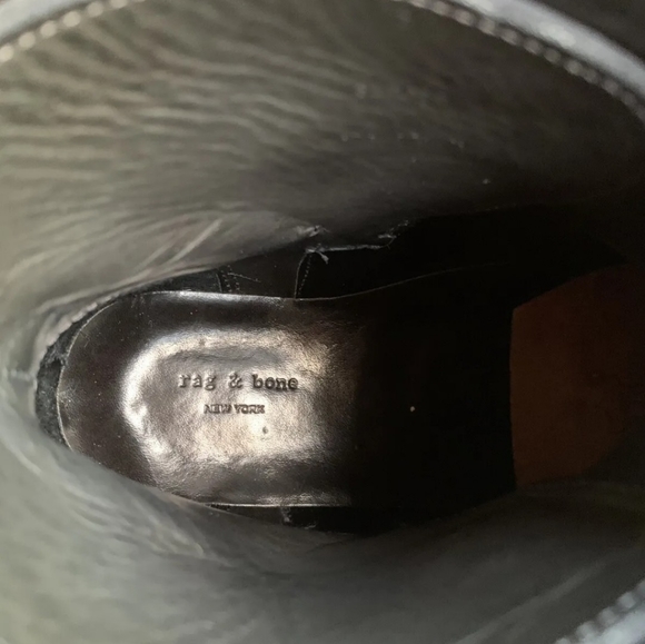 Rag & Bone Driscoll Chelsea Leather Ankle Boots Size 38/8 MSRP $575 W/Dustcover - Picture 6 of 9